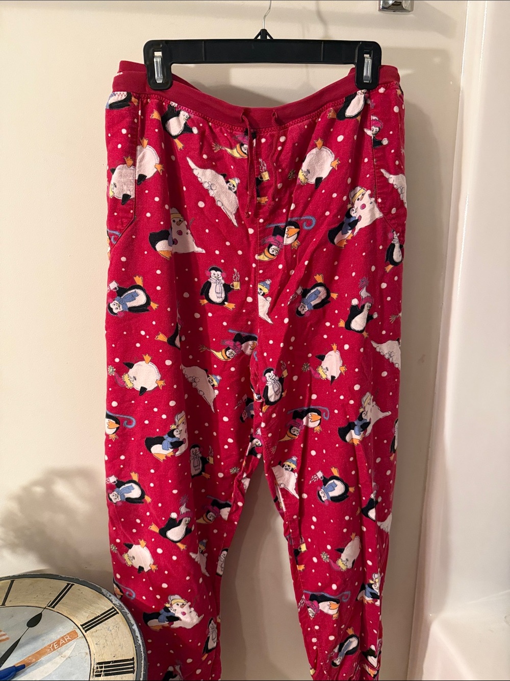 Mixit Red Penguin Print Pajama Pants Soft